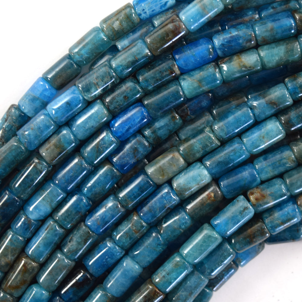 5-6x8-9mm Natural Gemstone Tube Cylinder Beads 15" Strand 6x8mm - Eagle Beadz