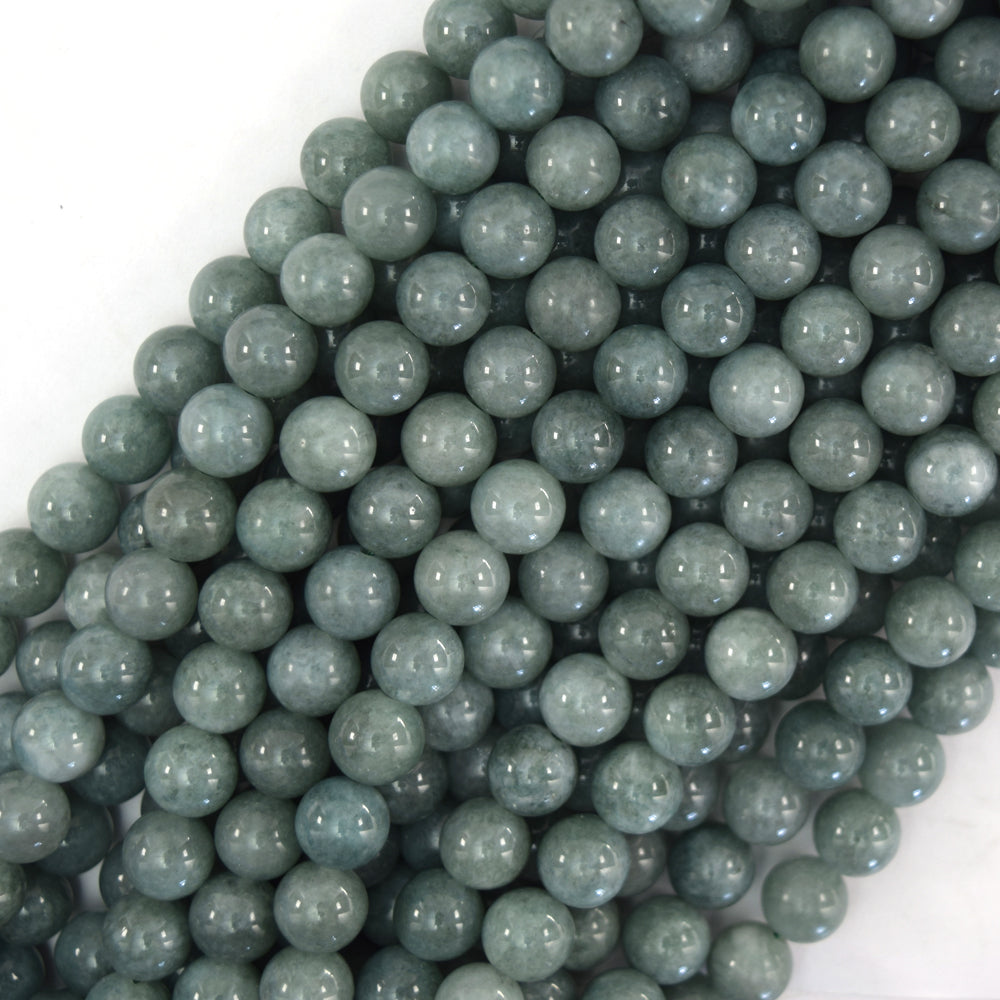 Burma Colored Jade Round Beads Gemstone 15" Strand Burmese 4mm 6mm 8mm 10mm 12mm - Eagle Beadz