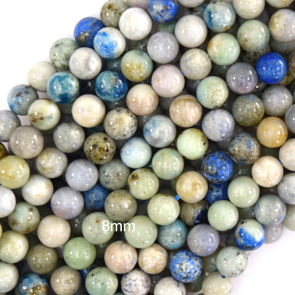 Natural Hackmanite Round Beads Gemstone 15.5" Strand 6mm 8mm 10mm