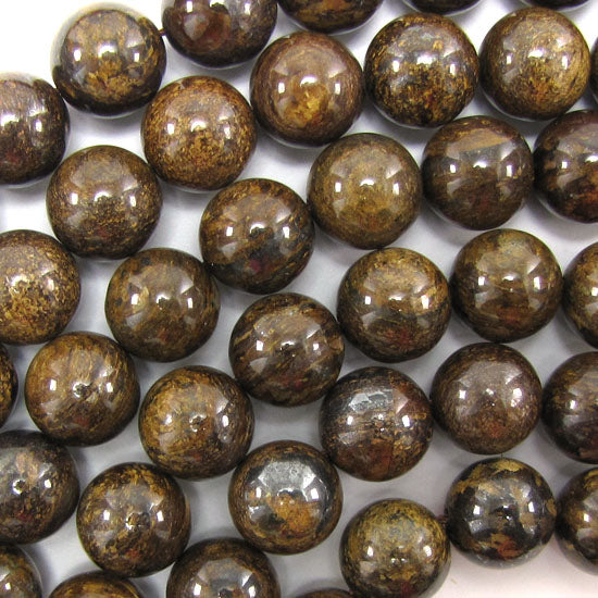 Natural Brown Bronzite Round Beads Gemstone 15" Strand 4mm 6mm 8mm 10mm