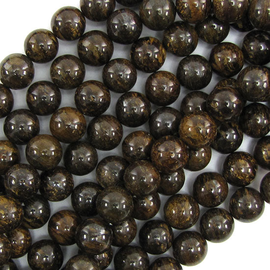 Natural Brown Bronzite Round Beads Gemstone 15" Strand 4mm 6mm 8mm 10mm