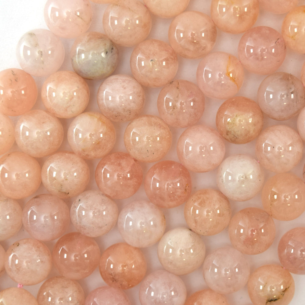 Natural Light Pink Morganite Round Beads 15.5" Beryl 4mm 6mm 8mm - Eagle Beadz