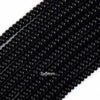 AA Black Onyx Rondelle Button Beads Gemstone 15