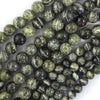 Natural Green Zebra Jasper Round Beads Gemstone 15