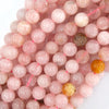 Natural Pink Tourmaline Round Beads Gemstone 15
