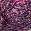 Natural Genuine Faceted Pink Red Ruby Round Beads 15.5