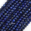 Faceted Blue Lapis Lazuli Round Beads 15