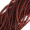 AA Red Carnelian Round Beads Gemstone 15