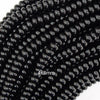 AA Black Onyx Rondelle Button Beads Gemstone 15