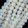 Mystic Titanium Faceted Opalite Quartz Round Beads 15