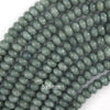 Colored Green Burma Jade Rondelle Button Beads 15