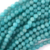 AA Natural African Green Amazonite Round Beads 15