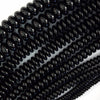 AA Black Onyx Rondelle Button Beads Gemstone 15