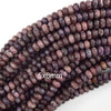 Natural Purple Lepidolite Rondelle Beads Gemstone 15.5