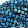 Blue Crazy Lace Agate Round Beads Gemstone 15
