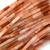 4mm x 13mm Natural Assorted Gemstones Tube Cylinder Beads 15