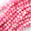 Malaysia Magenta Colored Jade Round Beads Gemstone 15