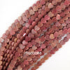 6mm Natural Various Gemstones Heart Beads 15