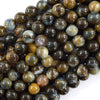 Natural Australian Brown Blue Opal Round Beads 14.5