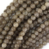 Natural Cloudy Grey Quartz Round Beads Gemstone 15