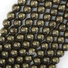 Natural Pyrite Round Beads Gemstone 15