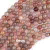 Natural Madagascar Lavender Rose Quartz Round Beads 15.5