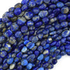 Natural Blue Lapis Lazuli Pebble Nugget Beads 15.5