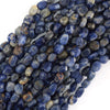 Natural Blue Sodalite Pebble Nugget Beads Gemstone 15.5