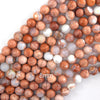 Natural Pink Mexican Agate Round Beads Gemstone 15