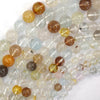Natural Multicolor Topaz Round Beads Gemstone 15