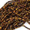 AA Natural Tiger Eye Round Beads Gemstone 15