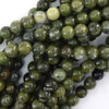 Natural Green Taiwan Jade Round Beads Gemstone 15