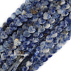 6mm Natural Various Gemstones Heart Beads 15