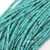 Blue Turquoise Heishi Disc Beads Gemstone 15.5