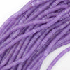 Purple Colored Jade Heishi Disc Beads Gemstone 15.5
