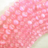 Genuine Pink Selenite Round Beads Gemstone 15.5