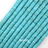 Blue Turquoise Heishi Disc Beads Gemstone 15.5