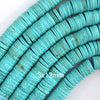 Blue Turquoise Heishi Disc Beads Gemstone 15.5