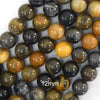 Natural Multicolor Agate Round Beads Gemstone 15