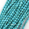 Blue Turquoise Rice Beads Gemstone 15.5