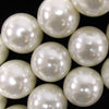 2mm Hole Off White Plastic Pearl Round Beads Gemstone 15