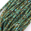 Natural Brown Green Blue Turquoise Heishi Disc Beads 15.5