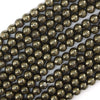 Natural Pyrite Round Beads Gemstone 15