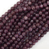 AA Natural Purple Lepidolite Round Beads 15.5