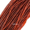 Red Carnelian Heishi Disc Beads Gemstone 15.5