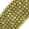Natural African Matcha Green Jasper Round Beads 15