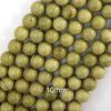Natural African Matcha Green Jasper Round Beads 15