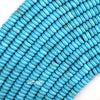 Light Blue Turquoise Rondelle Button Beads 15.5