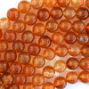 Natural Carnelian Round Beads Gemstone 15