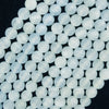Genuine Light Blue Selenite Round Beads Gemstone 15.5